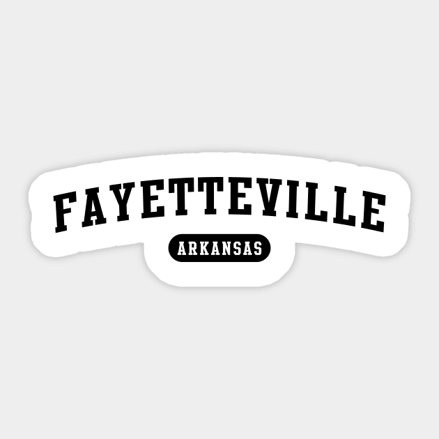 Fayetteville, AR Sticker by Novel_Designs